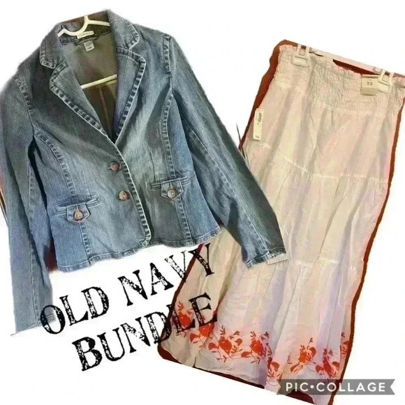 Old Navy Bundle denim Jacket & Skirt - Picture 1 of 13